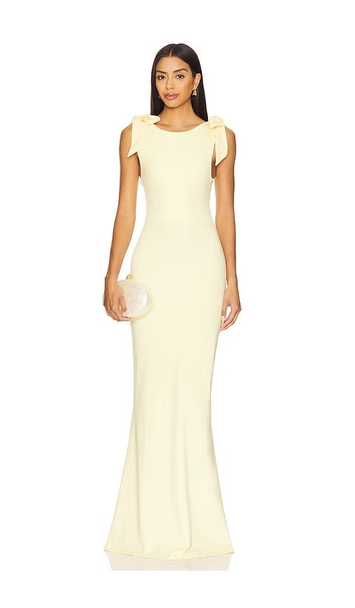 Ow Collection Cornelia Maxi Dress Butter Yellow M (Us8)